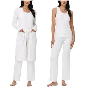Women's 3 Piece Lounge Set - Cream - 525 - L